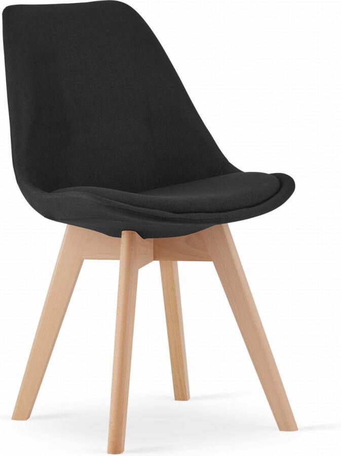 Viking Choice Nori eetkamerstoel 48 5x54x84cm beuken poten zwart