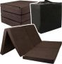 Viking Choice Opvouwbaar 2 persoons matras Wasbare hoes 195cm x 120cm x 7cm Bruin - Thumbnail 2