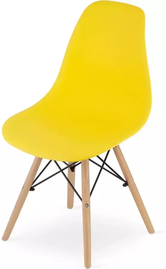 Viking Choice OSAKA Eetkamerstoel set van 4 eettafelstoelen fel geel
