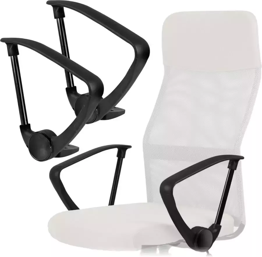 Viking Choice SYDNEY Losse armleuningen voor bureaustoel 2 stuks zwart