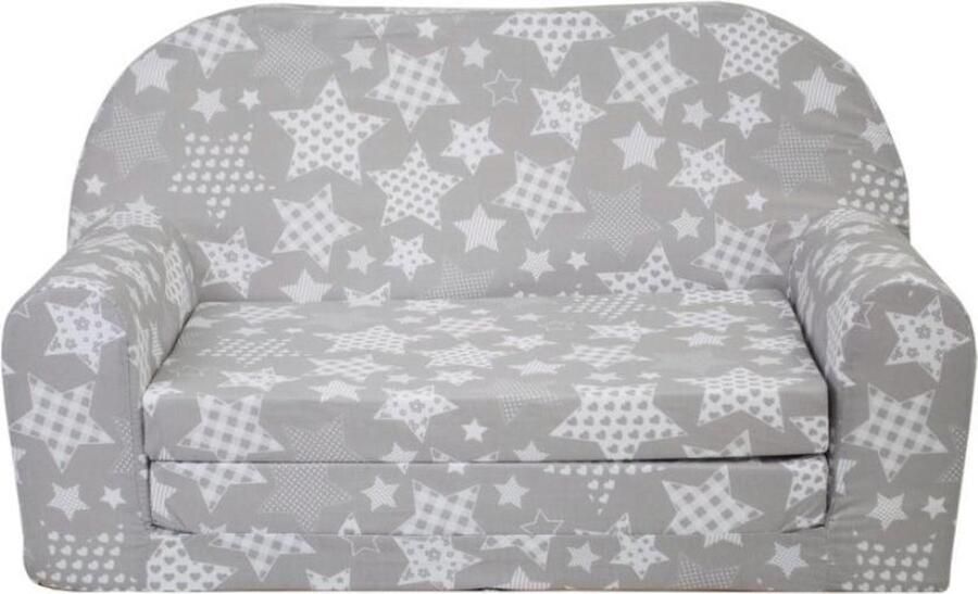 Viking Choice Kinder Slaapbank en logeerbed in één 85cm x 60cm Grijze sterren