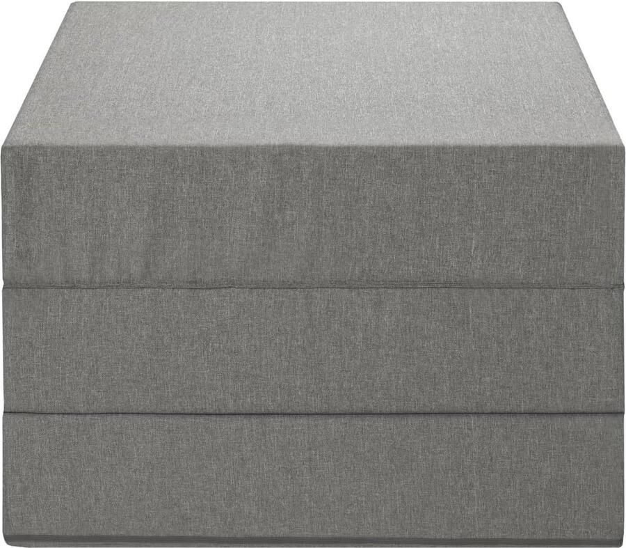 Viking Choice Logeermatras Grijs Opvouwbaar Camping Matras 195x65x10 cm Huisstofmijtwerend