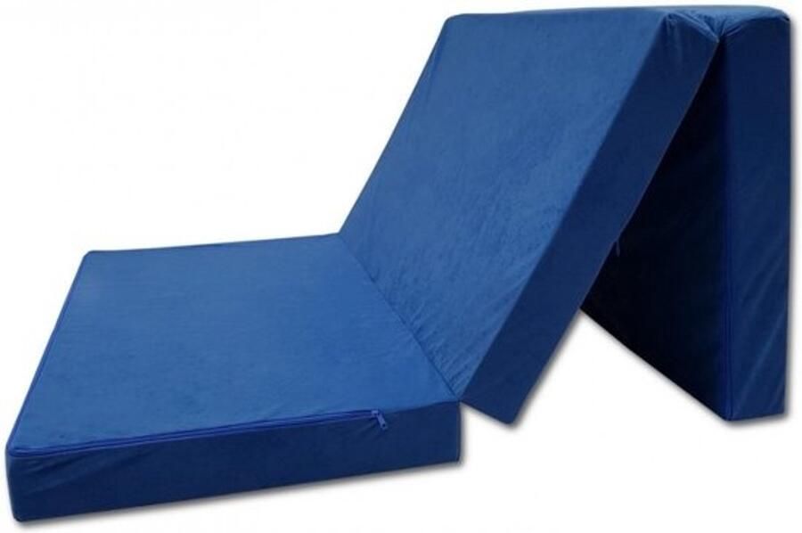 Viking Choice Opvouwbaar Logeermatras Camping Matras Reismatras 80 x 200 x 10 cm Blauw