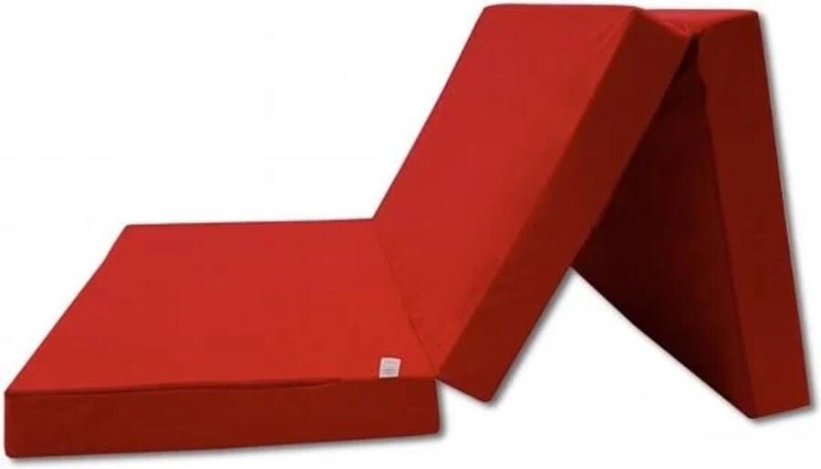 Viking Choice Opvouwbaar Logeermatras Rood Camping Matras 80x200 cm Polyether Vulling Huisstofmijtwerend