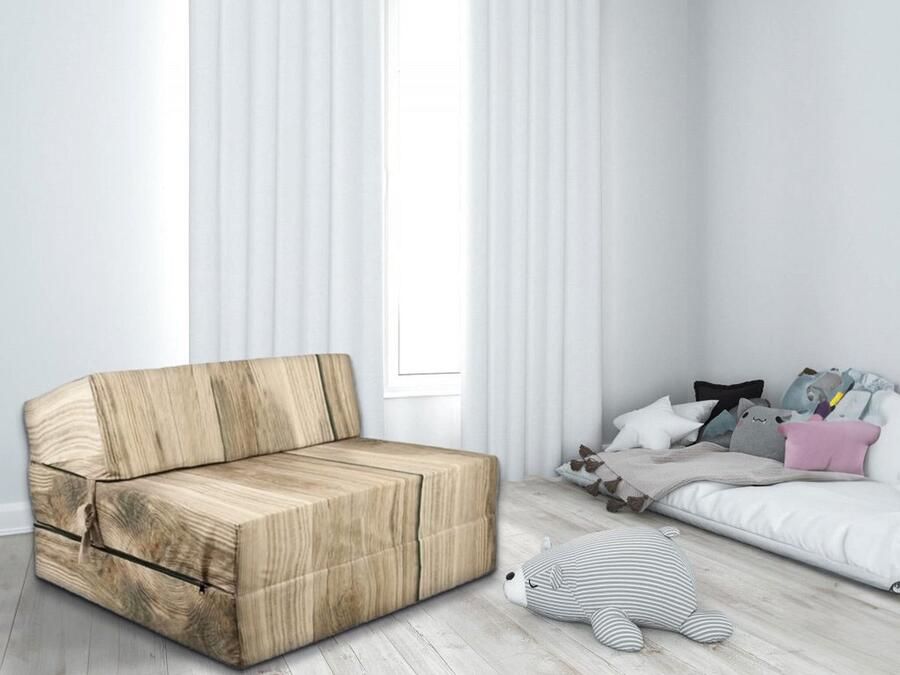 Viking Choice Opvouwbaar Matras Hout Wasbare Hoes 200x90x15 cm Campingmatras & Logeermatras