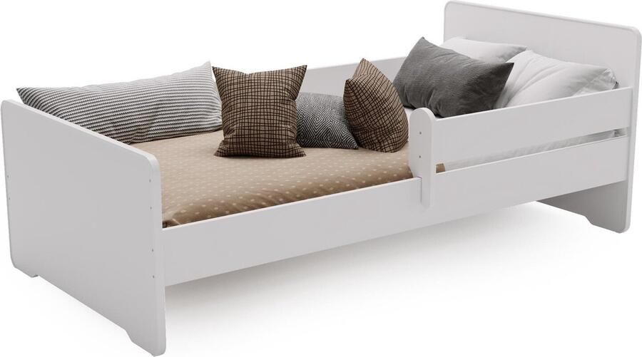 Viking Choice Peuterbed MAX 160x80 cm met uitvalbeveiliging wit