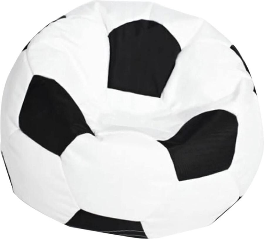 Viking Choice Voetbal zitzak ecoleer Ø 90 cm zwart wit