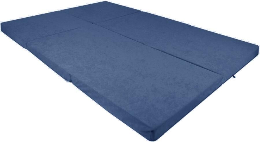 Viking Choice Opvouwbaar 2 persoons matras Wasbare hoes 195cm x 120cm x 7cm Navy - Foto 3