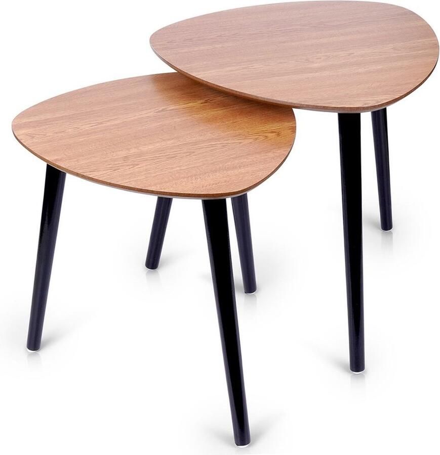 Vilde Koffietafel Houten 2 stuks Salontafel Tafel Woonkamer