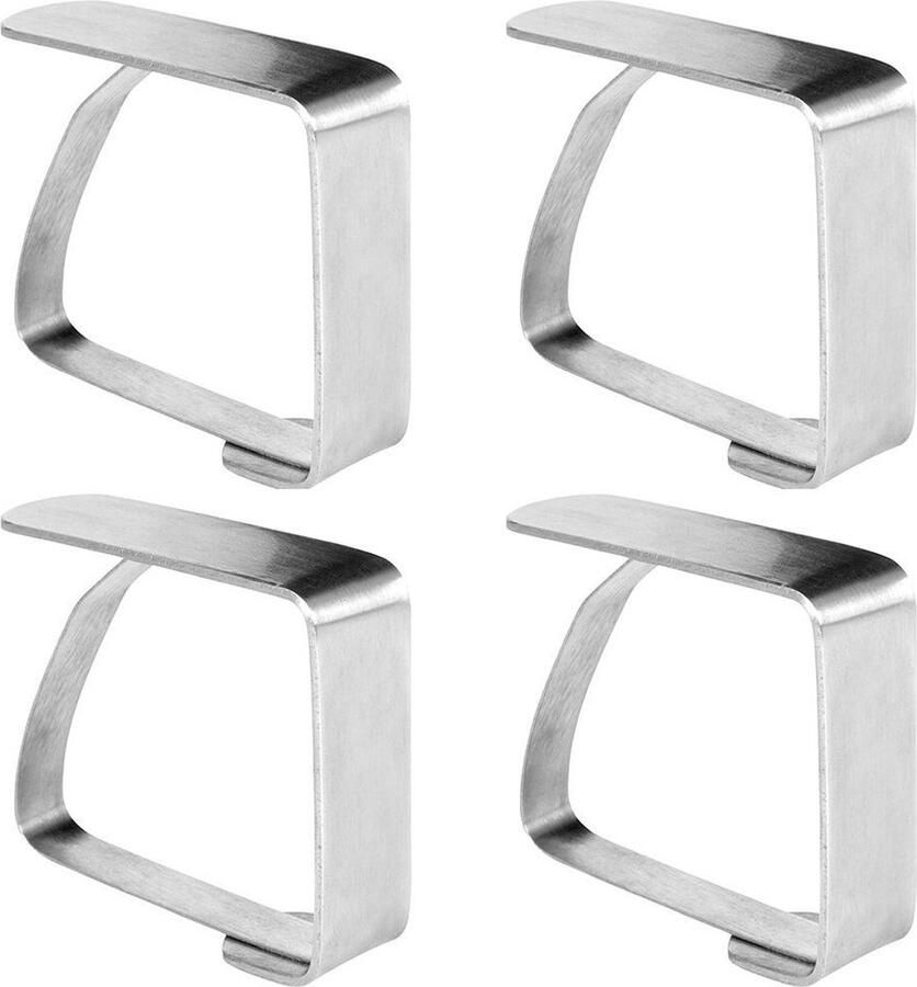 Vilde Tafelkleed Klemmen Edelstaal 4 stuks Tafelkleed Clips Tafelkleedklemmen Tafelklemmen