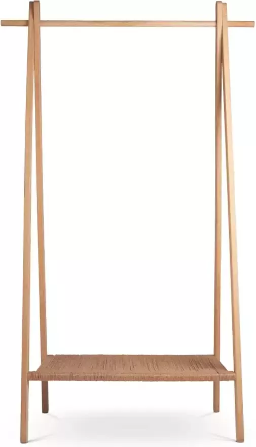 Villa Collection Ebern houten kledingrek whitewash 92 x 153 cm