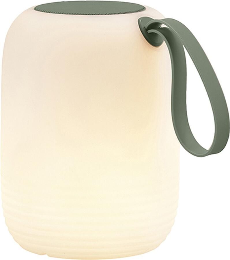 Villa Collection Hav LED Lamp met luidspreker Dia 12 5 x 15 5 cm Wit Groen