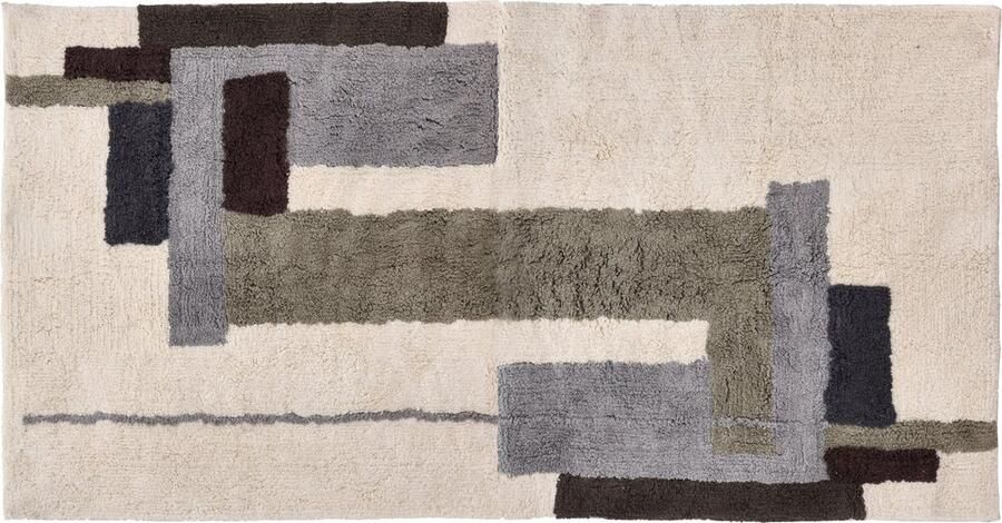 Villa Collection Laerk Kleed 200 x 300 cm Grijs Offwhite