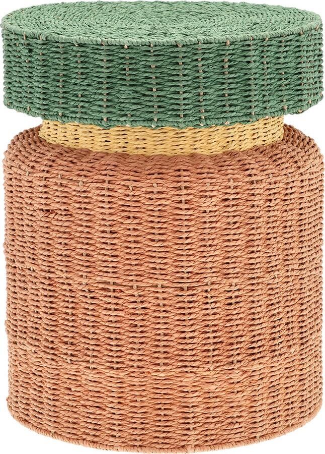 Villa Collection Styles Bijzettafel Dia 40 x 50 cm Amber Groen