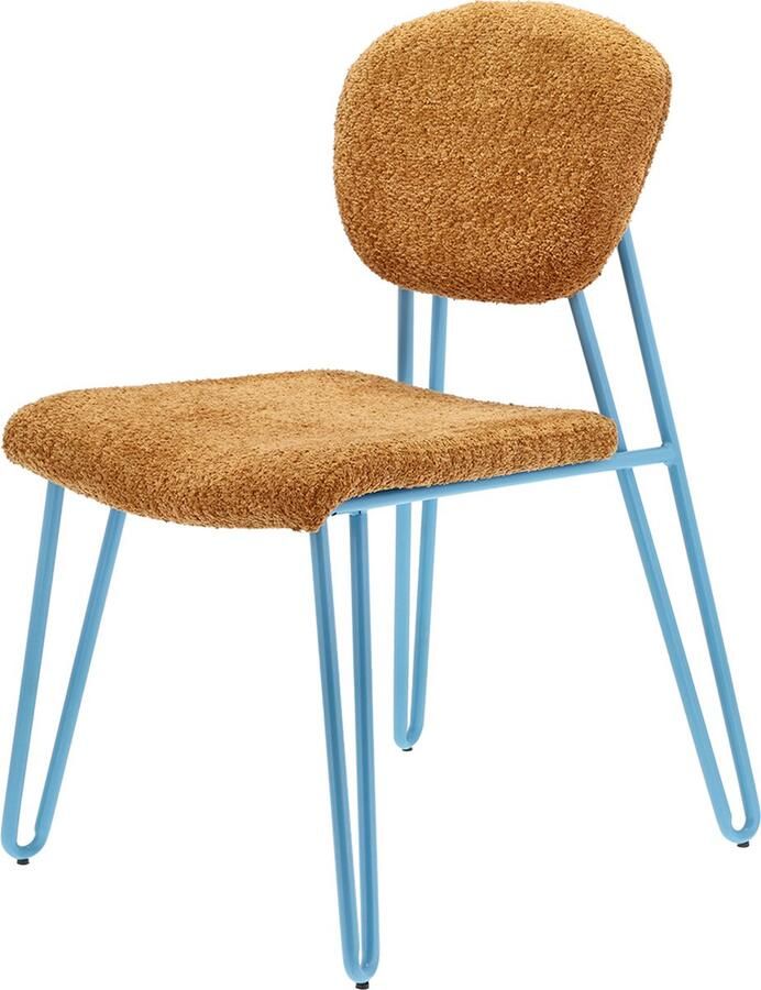 Villa Collection Styles Stoel 55 x 43 x 82 cm Blauw Amber