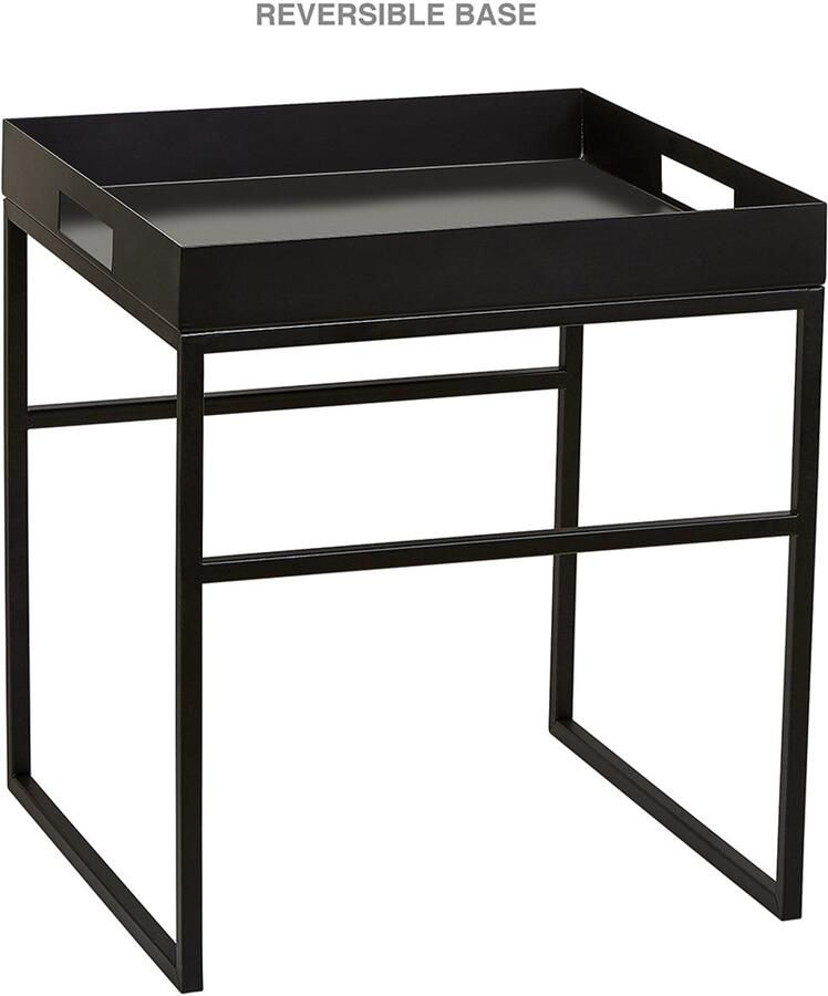 Villa Collection Svir bijzettafel zwart 40 x 45 cm