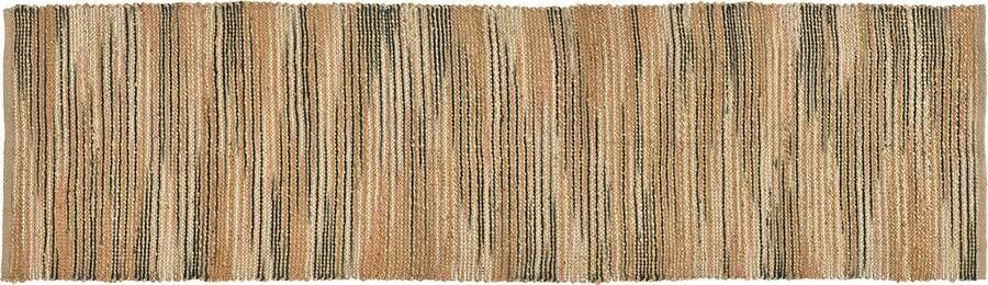 Villa Collection Vem Tapijt 70 x 250 cm Groen Natuur Roze