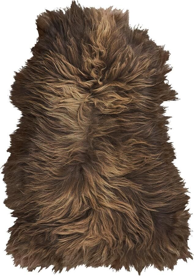 Villa Collection Villi Faeröerse schapenvacht 120 x 80 cm Bruin