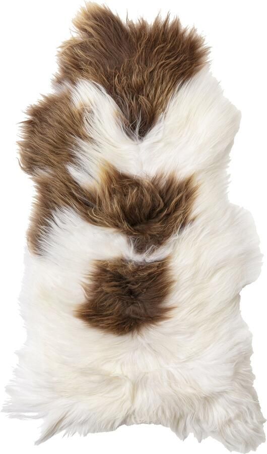 Villa Collection Villi Faeröerse schapenvacht 120 x 80 cm Bruin Wit