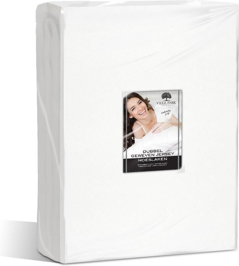 Villa Park Nightdreamzzz VP Dubbel Jersey Matras Hoeslaken Wit Maat: 80 90x200 220 + 40cm