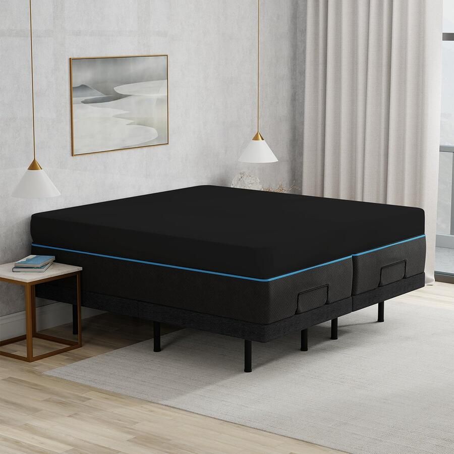 Villa Park Nightdreamzzz VP Dubbel Jersey Matras Hoeslaken Zwart Maat: 160 180x200 220 + 40cm