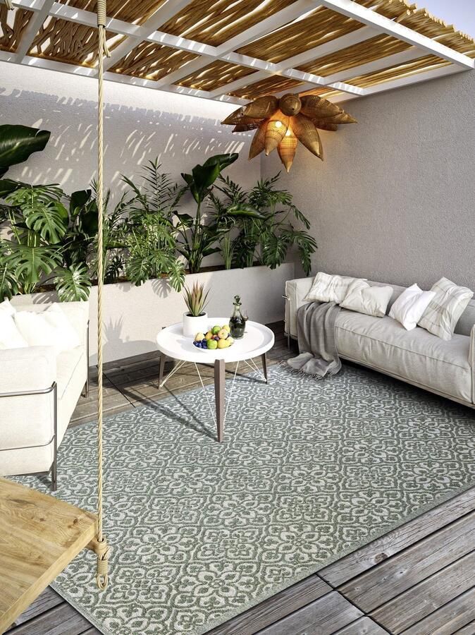 Villeroy & Boch Flycarpets -Binnen- en Buitenkleed Julie Jungle Groen 200x290 cm