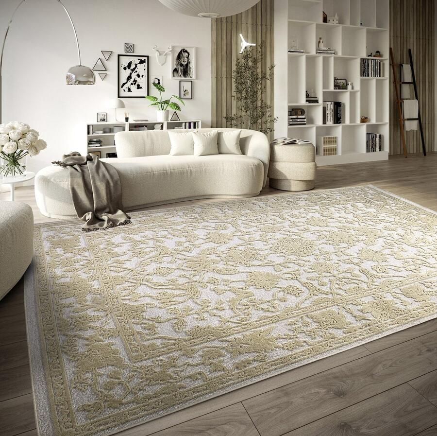 Villeroy & Boch Flycarpets Laagpolig Vloerkleed Ambroise -Creme 200x290 cm