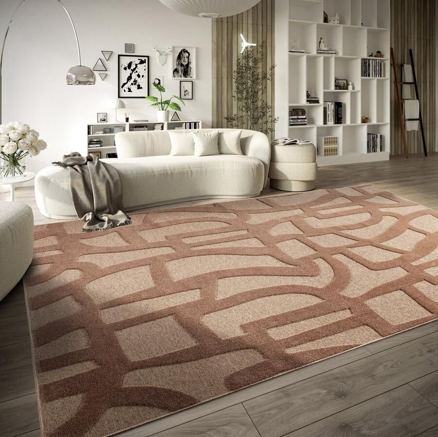 Villeroy & Boch Flycarpets Laagpolig Vloerkleed Therese Koper 200x290 cm