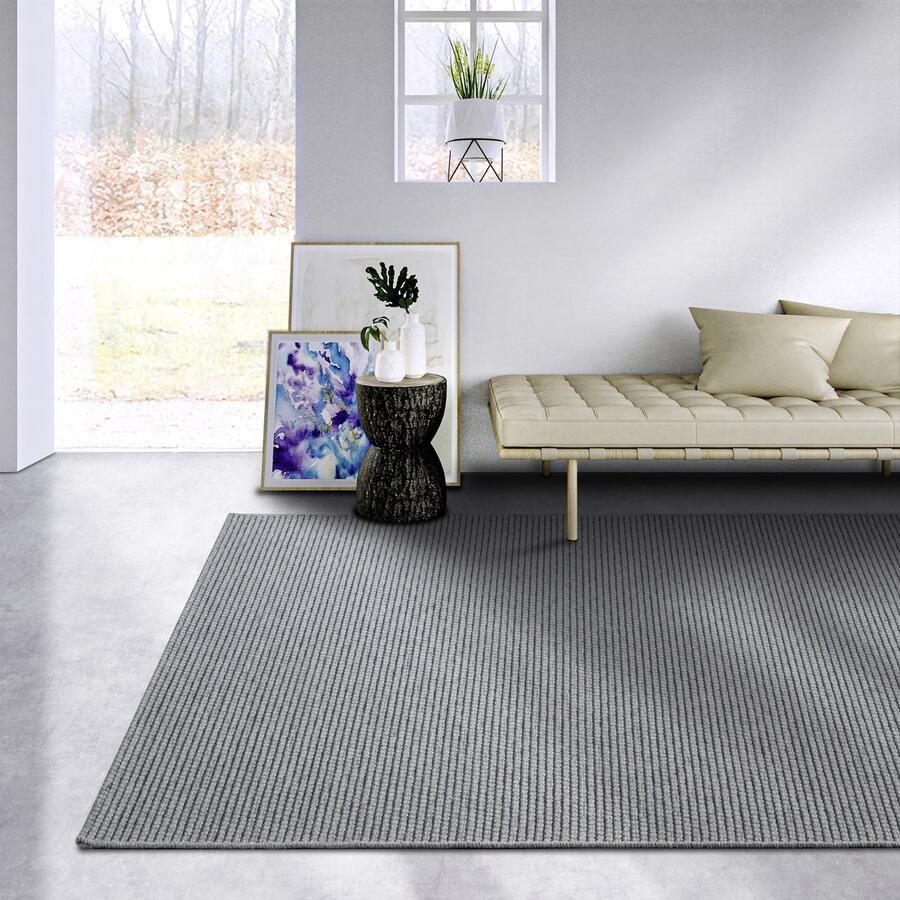Villeroy & Boch Flycarpets Wol Vloerkleed Charles Nature Beige Grijs 160x230 cm