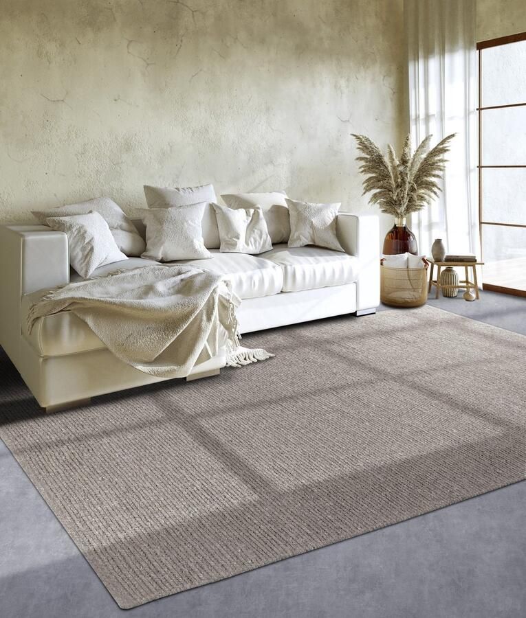 Villeroy & Boch Flycarpets Wol Vloerkleed Francois Linen Beige Grijs 80x150 cm