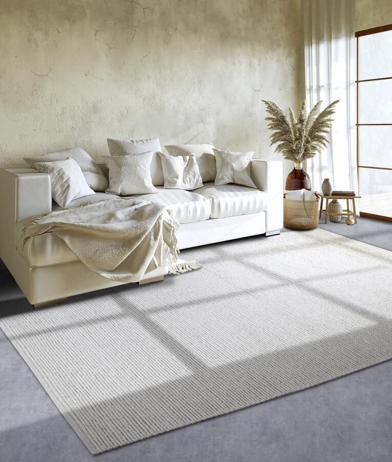 Villeroy & Boch Flycarpets Wol Vloerkleed Francois Naturel Wit 80x150 cm