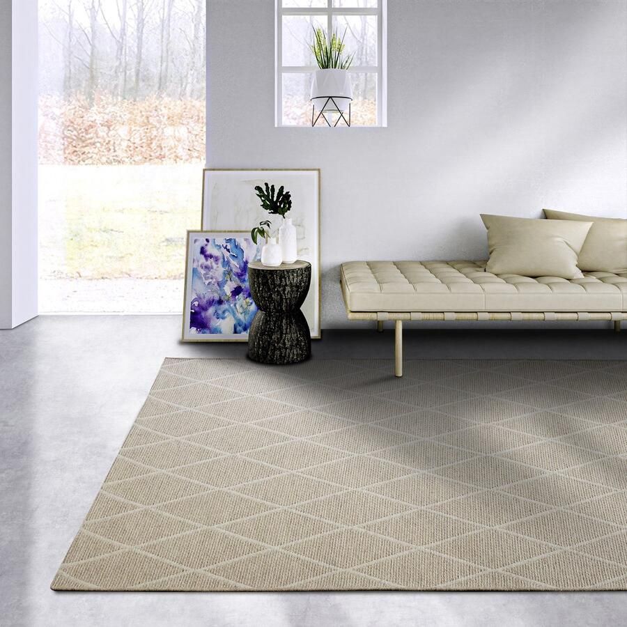 Villeroy & Boch Flycarpets Wol Vloerkleed Maria Nature Beige 160x230 cm