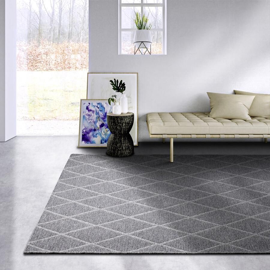 Villeroy & Boch Flycarpets Wol Vloerkleed Maria Nature Grijs Bruin 200x290 cm