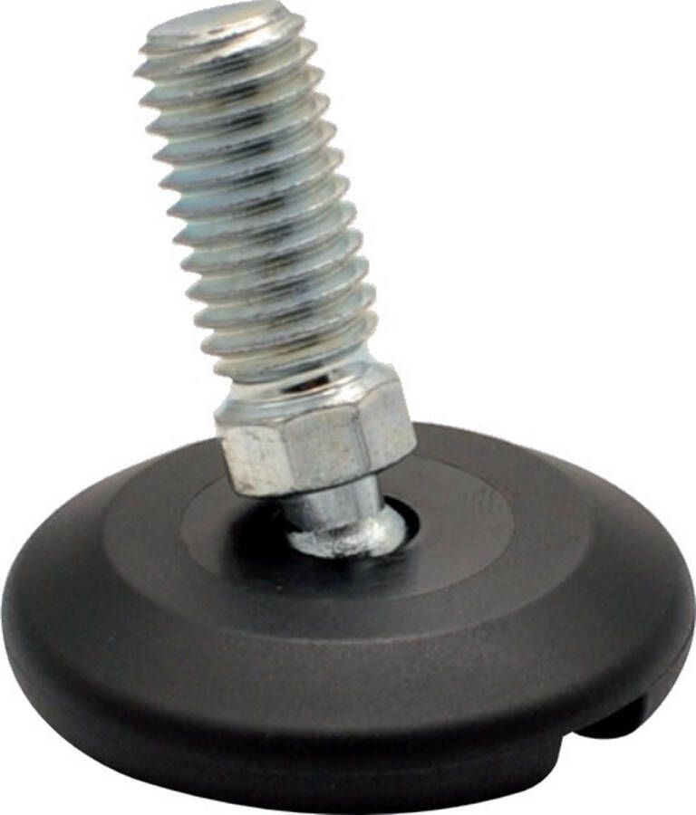 Viltdop.com Stelvoet M8 inclusief vilten insert 3 (27 MM) per 4 stuks verpakt. Deze stelvoet helpt bij het nivelleren van een tafel bank of kast. Basculerend zodat hij zich aan[past aan schuin staande poten