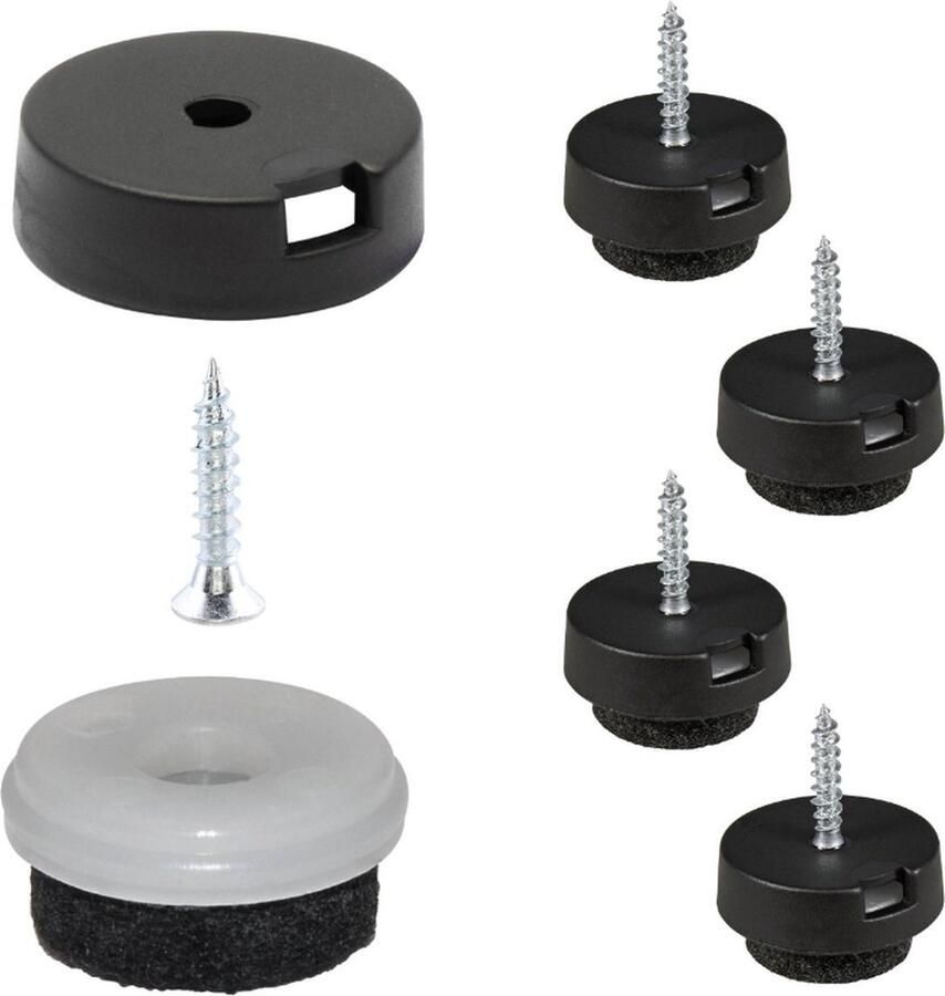 Viltdop.com Viltglijder set 20 mm (16 stuks per set)