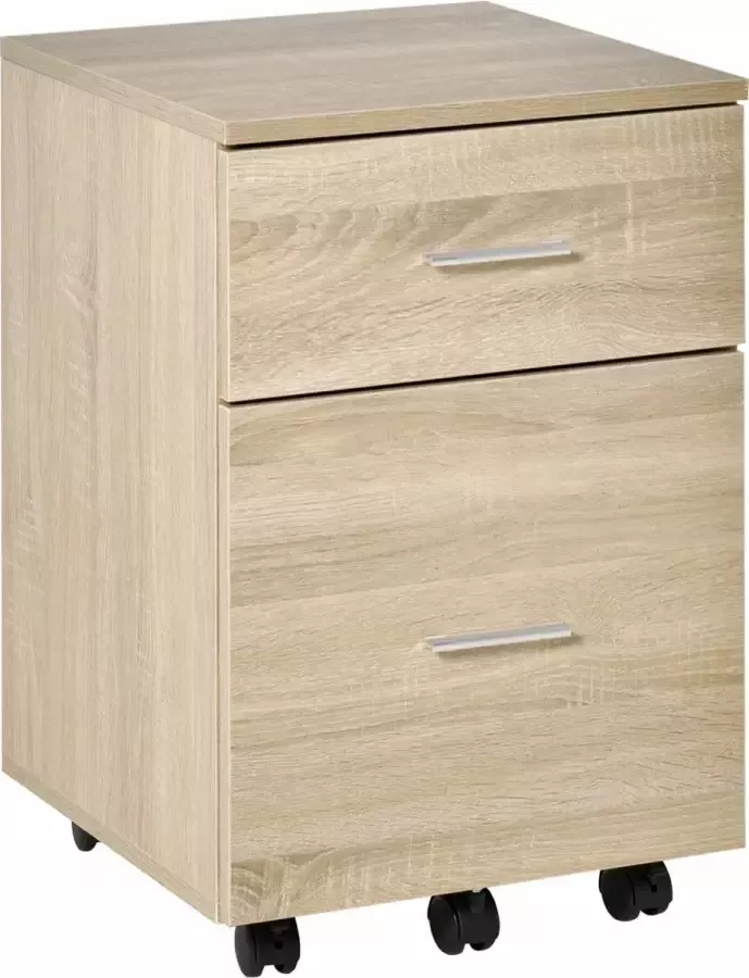 Vinscetto Vinsetto Bureauladeblok met lades hangmappen archiefkast met wielen spaanplaat 924-031 - Foto 2