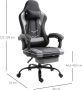 Vinscetto Vinsetto Ergonomische gaming stoel kantoorstoel met voetsteunen zwart 921-279 - Thumbnail 2