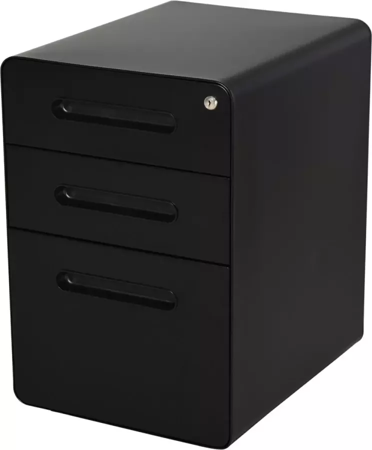 Vinscetto Vinsetto Rolcontainer archiefkast met 3 laden kantoorcontainer staal 924-007 - Foto 6