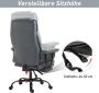 Vinsetto Bureaustoel in hoogte verstelbaar directiestoel computerstoel met voetensteun 360° PU 920-064 - Thumbnail 2