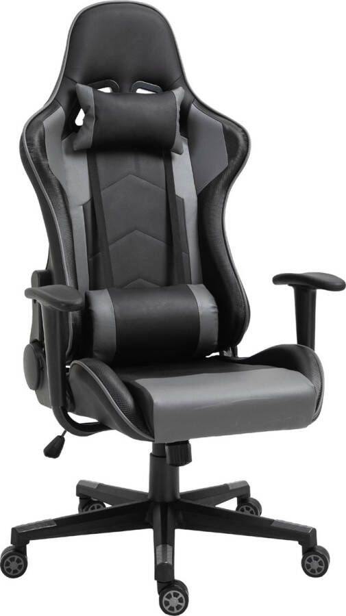 Vinsetto Ergonomische bureaustoel gaming stoel kunstleer schuimstof MDF zwart 921-251