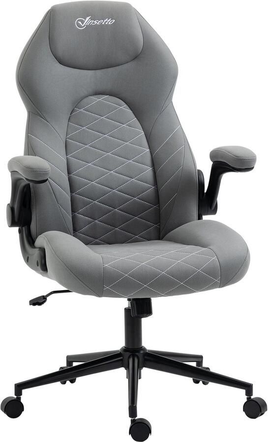 Vinsetto Bureaustoel Hoogteverstelbaar Inklapbare armleuningen