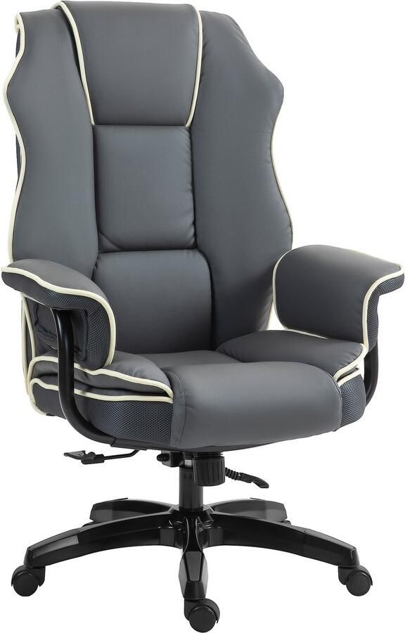 Vinsetto Ergonomische bureaustoel Extra gewatteerd Ligfunctie