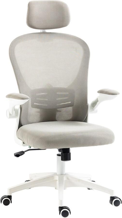 Vinsetto HOMCOM Bureaustoel Hoogteverstelbaar draaibaar hoofdeinde