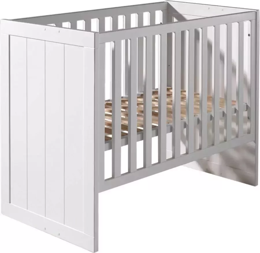 Vipack Babybed Erik met bedzijden voor eenpersoonsbed 60x120 Wit