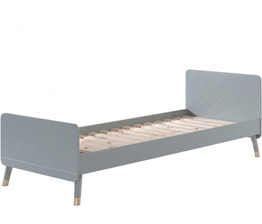 Vipack Bed Billy 90 x 200 cm grijs