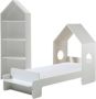 Vipack Bed Casami met 1-deurs kast 90 x 140 cm wit - Thumbnail 2