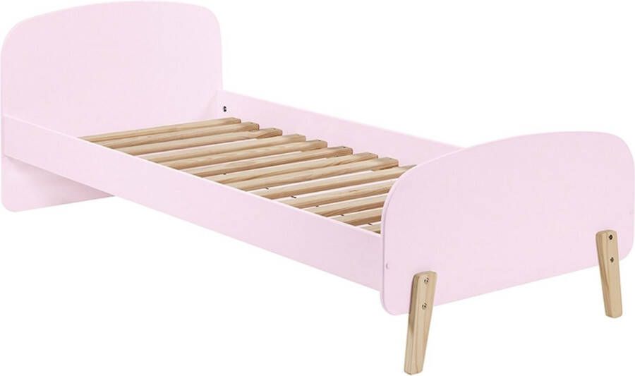 Vipack Bed Kiddy inclusief nachtkast 90 x 200 cm roze