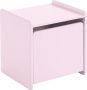 Vipack Bed Kiddy inclusief nachtkast en uitvalbeveiliging 90 x 200 cm roze - Thumbnail 2