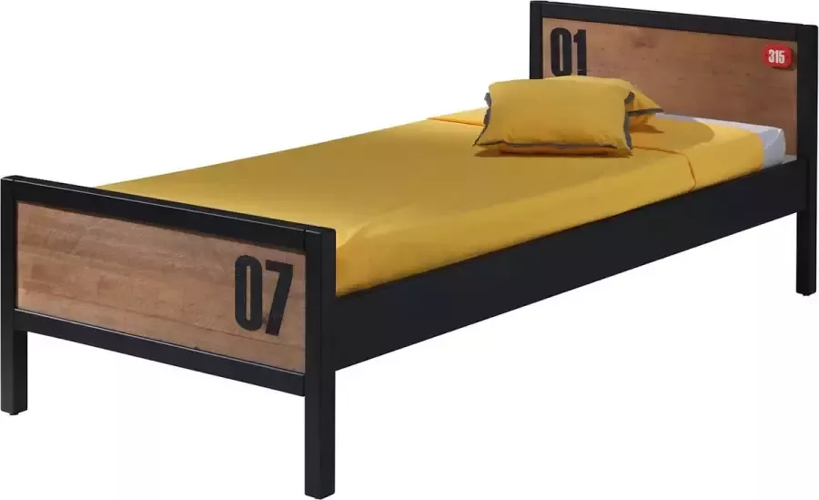 Vipack Bed met nachtkast Daan 90 x 200 cm naturel