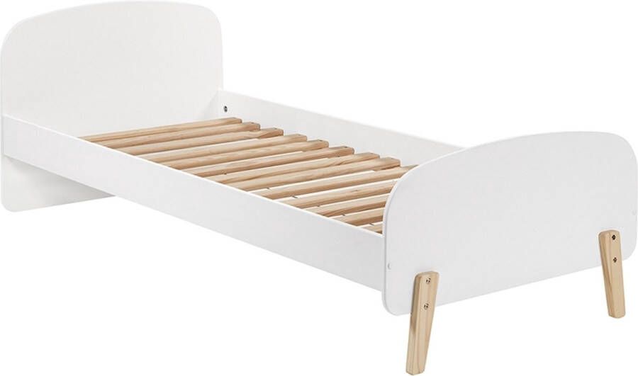 Vipack Complete slaapkamer Kiddy met nachtkast kast bureau en boekenkast 90 x 200 cm wit